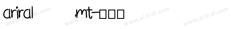 ariral mt字体转换